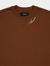 Amiri Tobacco Brown Script Cotton T-Shirt