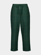 Baziszt Emerald Green Anthem Hand-Woven Cotton Pants