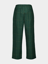 Baziszt Emerald Green Anthem Hand-Woven Cotton Pants