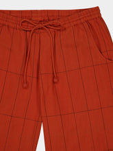 Baziszt Dark Orange Anthem Hand-Woven Cotton Pants
