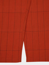 Baziszt Dark Orange Anthem Hand-Woven Cotton Pants