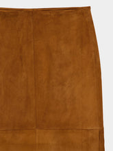 Stouls Brown Coyotte Winona Leather Midi Skirt