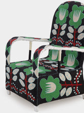 Fernando Otero Black Floral Beaded Armchair