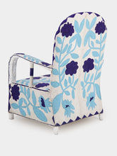 Fernando Otero Recycled Beads Blue Floral Armchair