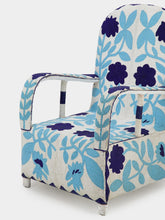 Fernando Otero Recycled Beads Blue Floral Armchair