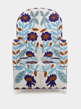 Fernando Otero Floral Armchair with Recycled Glass Beads