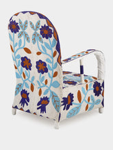 Fernando Otero Floral Armchair with Recycled Glass Beads