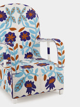 Fernando Otero Floral Armchair with Recycled Glass Beads