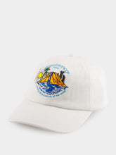 White Oasis Embroidered Cotton Cap