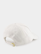 White Oasis Embroidered Cotton Cap