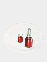 Astier de Villatte Red Wine Decanter and Glass Soup Plate