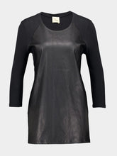 Paula Astraemus Tap Shoe Leather Blouse