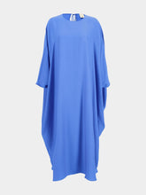 Paula Auriga Blue Silk Kaftan Dress