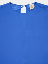 Paula Auriga Blue Silk Kaftan Dress