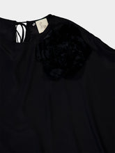 Paula Auriga Black Silk Kaftan Dress