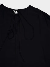 Paula Auriga Black Silk Kaftan Dress