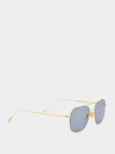 Cutler and Gross 18K Gold Aviator Sunglasses