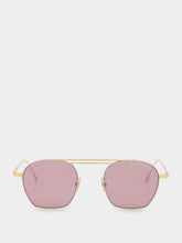Cutler and Gross 24k Rose Gold Octagonal Aviator Sunglasses