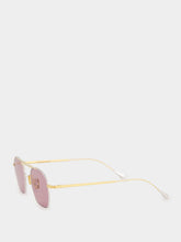 Cutler and Gross 24k Rose Gold Octagonal Aviator Sunglasses