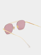 Cutler and Gross 24k Rose Gold Octagonal Aviator Sunglasses