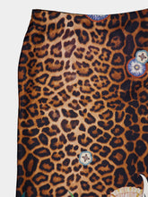 Paula Avenca Junglito Print Silk Skirt