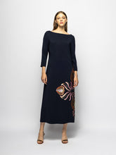 Paula Bellona Peacoat Sequin Embroidered Long Dress