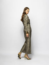 Paula Ametista Snakeskin Printed Silk Twill Shirt