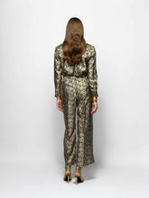 Paula Ametista Snakeskin Printed Silk Twill Shirt