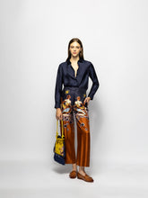 Paula Ametista Peacoat Silk Twill Shirt