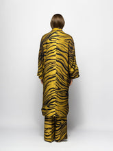 Paula Oliver Tigerstripes Oversized Printed Coat