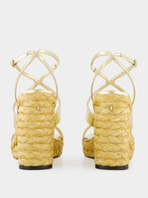 Jimmy Choo Gold Ayla Wedge Sandals