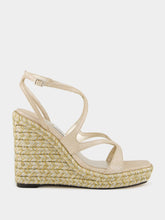 Soft Gold Metallic Leather Ayla Wedges