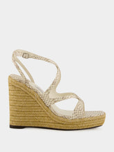 Jimmy Choo Roccia Embossed Leather Ayla Wedges