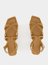 Toffee Suede Ayla Flat Sandals | PDP - Fashion Clinic