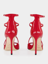 Jimmy Choo Azia 95 Ruby Red Patent Sandals
