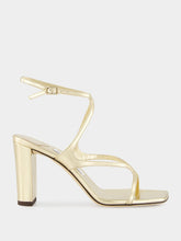 Jimmy Choo Gold Azie Metallic Nappa Leather Sandals