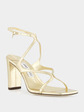 Jimmy Choo Gold Azie Metallic Nappa Leather Sandals