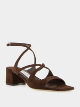Jimmy Choo Chocolate Suede Azilia Sandals