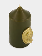 Trudon Khaki The Small Cameo Pillar Candle
