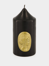Trudon Black The Small Cameo Pillar Candle