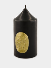 Trudon Black The Small Cameo Pillar Candle