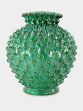 Ceramica ND Dolfi Green Pinecone Vase