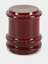 Serax Side Table Pawn Glazed Stoneware in Dark Red