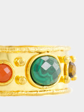 Sylvia Toledano Gold Byzantine Faceted Stone Bracelet