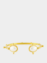 Sylvia Toledano Holis Gold and Pearl Open Bracelet