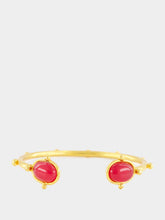 Sylvia Toledano Gold Holis Pink Jade Bracelet