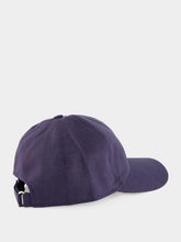 Borsalino Navy Linen Hiker Baseball Cap