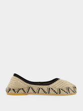 Kashura Black Hand-Crocheted Lace Ballerinas