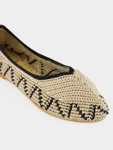 Kashura Black Hand-Crocheted Lace Ballerinas