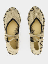 Kashura Peanut Brown High Crochet Ballerina